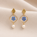 Pearls At Dusk Earrings