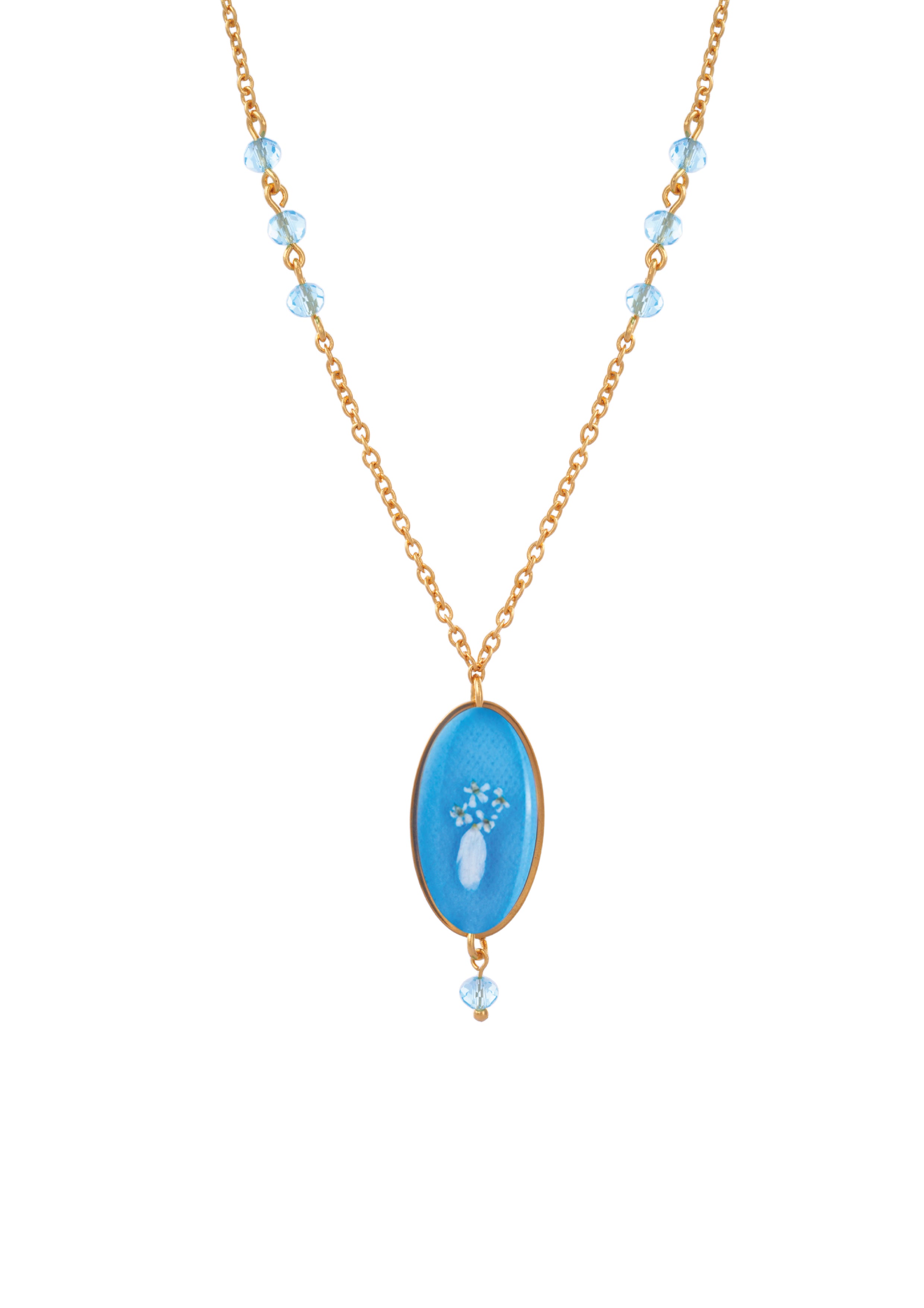 White Vase Necklace